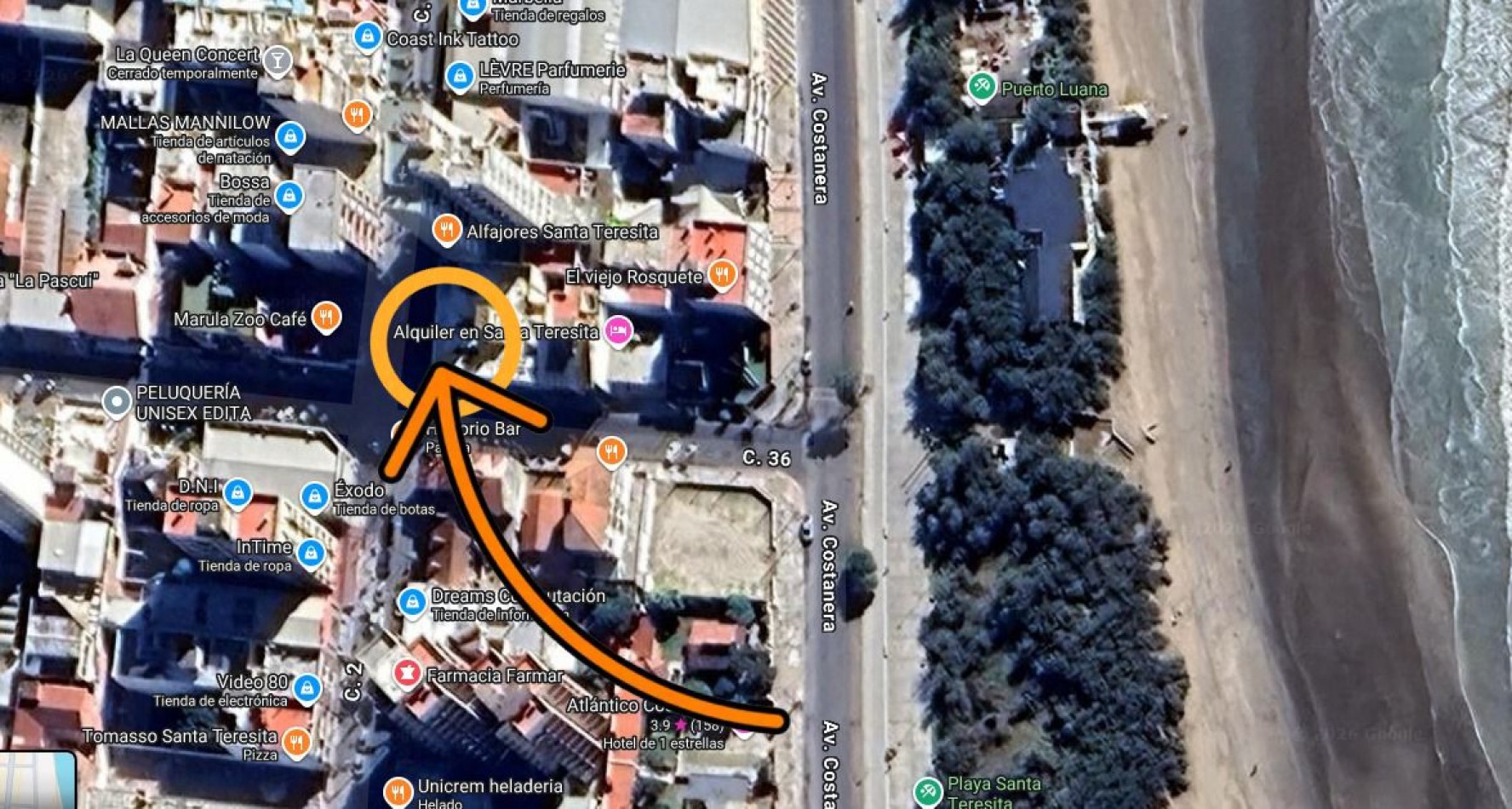 VENTA EN SANTA TERESITA, DEPARTAMENTO SOBRE PEATONAL