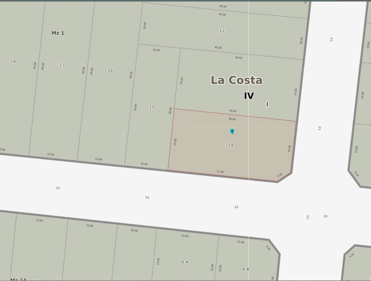 VENTA LOTE EN SANTA TERESITA IDEAL DESARROLLO INMOBILIARIO / COMERCIAL