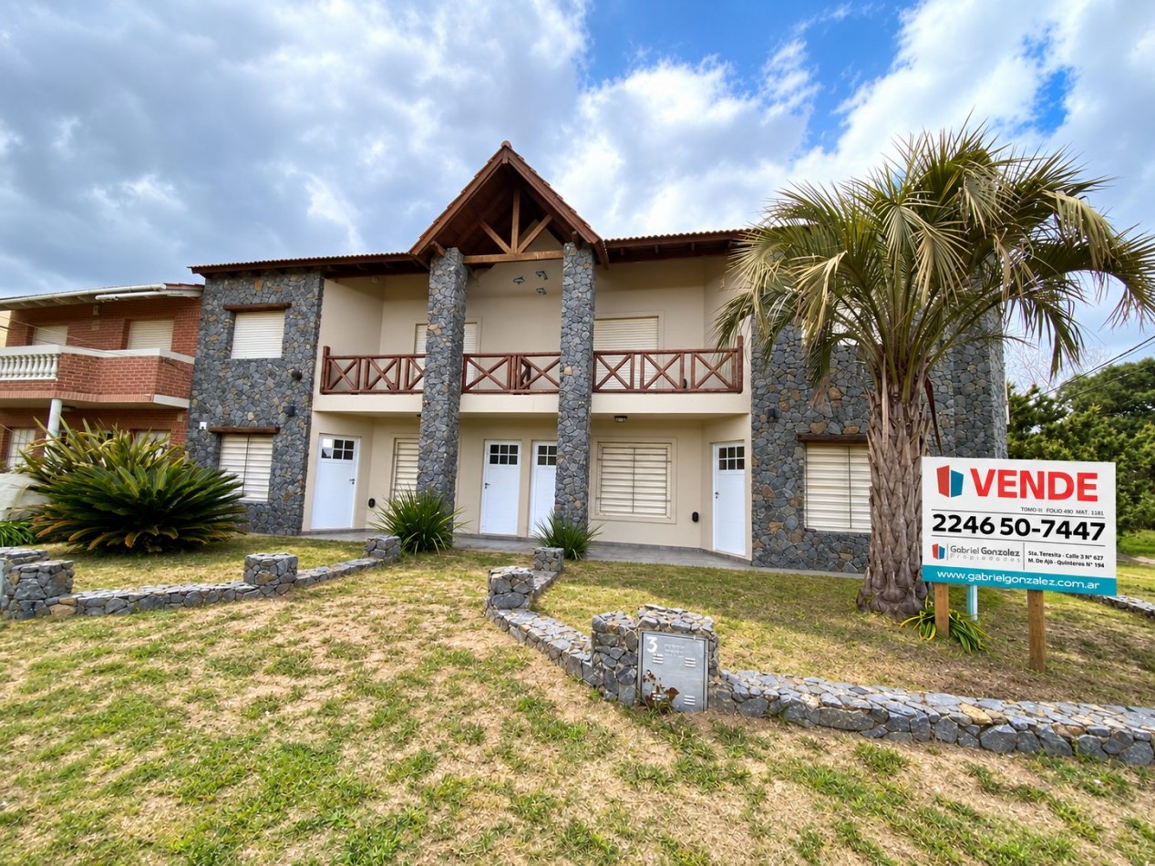 VENTA EN SAN CLEMENTE 4 EXCELENTES DUPLEX 3 AMB. FRENTE AL MAR CON GAS NATURAL
